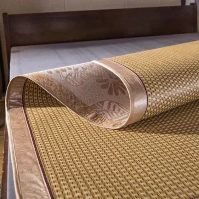 Chiếu Điều Hòa Sợi Mây Lót Lụa Cao Cấp Thoáng Mát Dễ Dàng Vệ Sinh - PTLUXURY