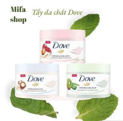 Tẩy Da Chết DOVE Chăm Sóc Da Dưỡng Trắng ,Cấp Ẩm ,Giúp Da Mịn Màng bản Đức 🇩🇪