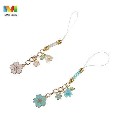 MMLUCK Vỏ Điện Thoại Di Động Móc Khóa, Dây Đeo Điện Thoại Hoa Sakura, Dây Điện Thoại Di Động DIY Đa Năng Dễ Thương Nhiều Màu Sắc Hoa Dây Điện Thoại Cô Gái Quà Tặng