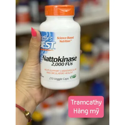 Doctor's Best Nattokinase 2,000 FU 270 Veggie Caps – Thực phẩm chức năng hỗ trợ sức khỏe tim mạch