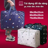 Túi Vải Đựng Chăn Màn, Túi Đựng Đồ, Quần Áo Cỡ Lớn 120L, Chống Nước, Có Quai Xách Chịu Tải Trọng Lớn - Túi Đựng Hành Lý