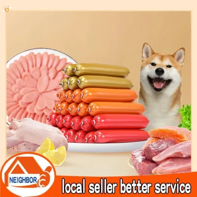 Thức ăn cho chó mèo, Thức ăn ham,.50pcs,100pcs Xúc xích cho chó cưng 15g, Xúc xích cho mèo, Đồ ăn nhẹ cho thú cưng