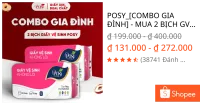 POSY_[COMBO GIA ĐÌNH] - MUA 2 BỊCH GVS POSY 10 CUỘN 3 LỚP CÓ LÕI - KHÔNG LÕI mềm mịn, tiết kiệm cho gia đình