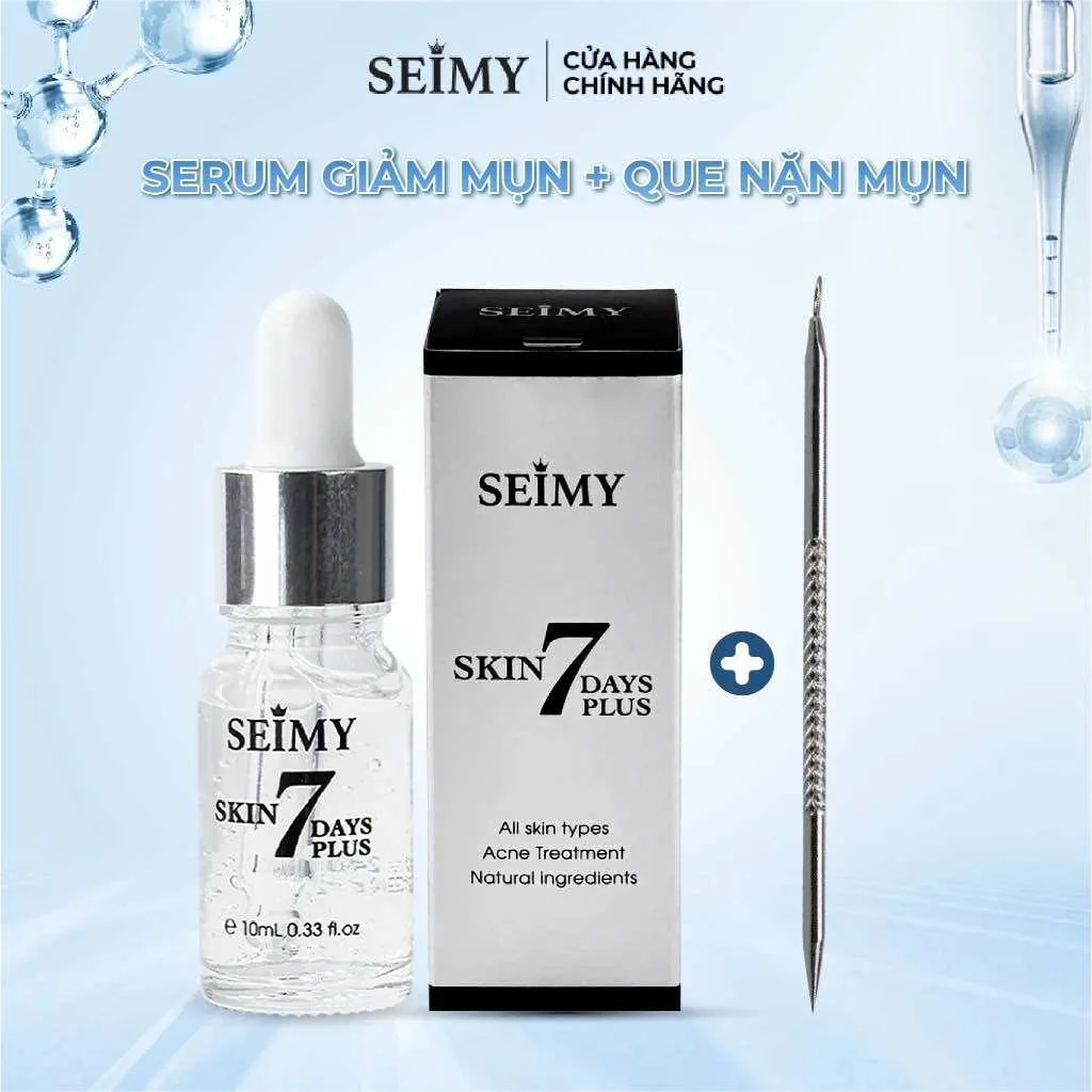 Tinh Chất Seimy Skin 7 Days Plus 10ml Giảm Mụn Thâm Dành Cho Da Mụn Chăm Sóc Da Hiệu Quả