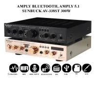 Amply Karaoke Gia Re, , Amply công suất lớn Sunbuck AV-338ST 300W, 5 kênh, kết nối bluetooth, hỗ trợ 2 micro, đầu vào AUX. Bảo hành 12 tháng