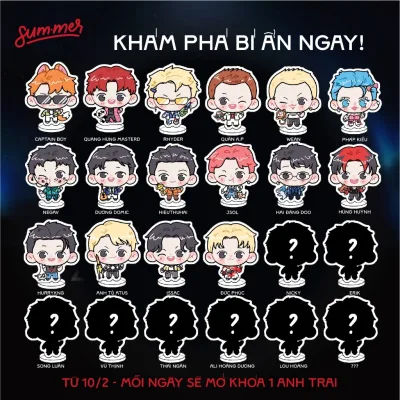 Mô Hình Mica Anh Trai Say Hi 5cm Size Để Bàn Giao Ngẫu Nhiên