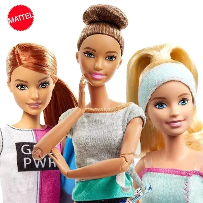 Gốc Mattel Barbie Búp bê đa khớp Di chuyển quần áo Phụ kiện Phụ kiện giáo dục Đồ chơi cho cô gái Bộ sưu tập Quà tặng sinh nhật trẻ em