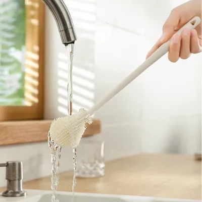 Cây Cọ Silicon 3D Rửa Ly Cốc Cán Dài - Bàn Chải Vệ Sinh Bình Sữa Tạo Bọt Tiện Lợi Cao Cấp,Cọ Ly Các Loại