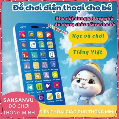 Điện thoại đồ chơi trẻ em Nội dung giáo dục phong phú kèm Bài hát Đèn LED nhạc