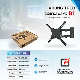 Giá treo, Khung treo tivi đa năng xoay 180 độ từ 32 đến 55 inch - B1T3255 - Hàng Chính Hãng