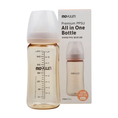 Bình Sữa Moyuum Korea Premium PPSU 170ml/270ml Trơn (Kèm Sẵn Núm)