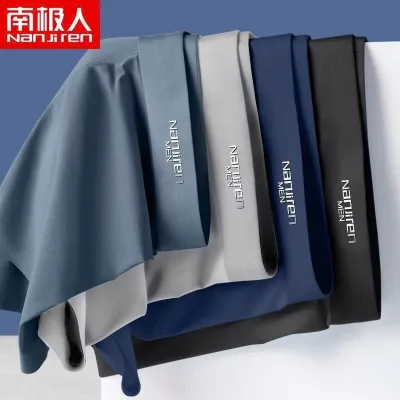 COMBO 4,5 Quần Sịp Boxer Đùi Nam Vải Thun Lạnh NANJIREN mềm mịn co giãn 4 chiều (Có che tên sản phẩm)(logo bất kì)