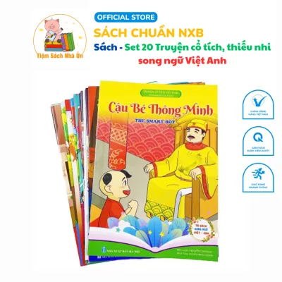 Sách – Set 20 Truyện cổ tích, thiếu nhi song ngữ Việt Anh