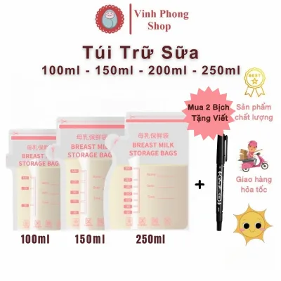 Túi Trữ Sữa Nhiều Dung Tích Bịch 30 Túi Có Vòi Rót, Túi Đựng Sữa Trữ Đông Đa Năng Tiện Lợi, BPA Free