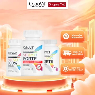 Viên Uống Đa Vitamin OstroVit Vit&Min Forte 120 Viên | Bổ Sung Vitamin & Khoáng Chất Thiết Yếu