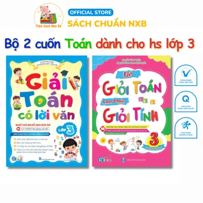 Sách - [ Lớp 3 ] - ( Bộ 2 quyển ): Giải toán có lời văn lớp 3 và Để giỏi toán con phải giỏi tính 3