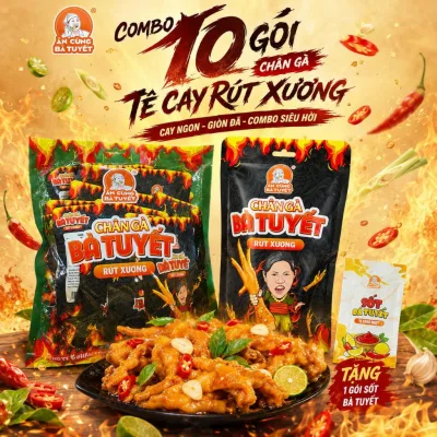 COMBO 10 CHÂN GÀ BÀ TUYẾT - ĂN CÙNG BÀ TUYẾT M120