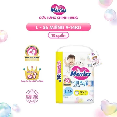 Tã/bỉm quần Merries Jumbo Đủ Size L54/XL46/XXL30