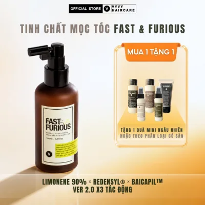 Xịt mọc tóc giảm rụng cải thiện mật độ tóc với Redensyl & Baicapil Fast & Furious™ Vyvyhaircare V 150ml