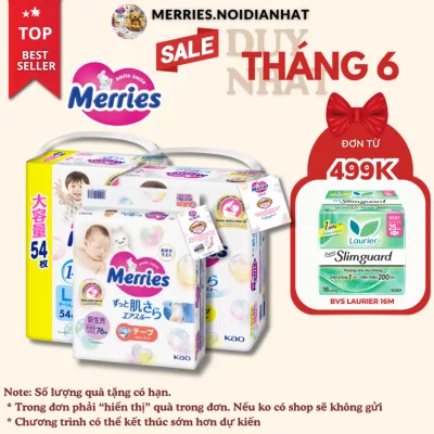 Tã Bỉm Dán/Quần Merries Hàng Nội Địa Nhật NB76,S62,M56,M52,L44,XL38