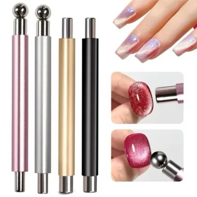 Nam châm 2 đầu mix bi tròn, tạo nam châm mắt mèo nghệ thuật làm nail(NA2078)