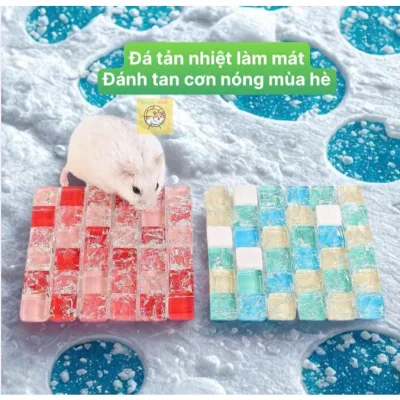 Đá tản nhiệt, làm mát cho hamster 3 màu Đen ,Đỏ , Xanh