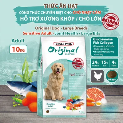 Uncle Paul Original Joint Health Large Kibbles Dry Dog Food For Sensitive Dogs Joint Support Bag 10kg