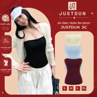 Áo Ống Trơn Ôm Body JUSTDUN 5C - Basic, Vải Cotton Mịn, Co Giãn, Mềm Mại