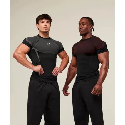 Áo Thun Body Fit GYMS Onx in Lụa Cao Cấp Thun Lạnh Fitness Gym Thể Thao