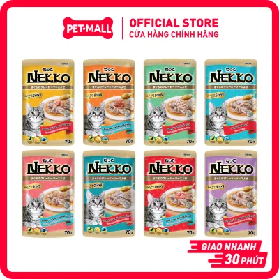 Pate Cho Mèo Mọi Lứa Tuổi NEKKO Gravy 70g Dạng Nước Sốt Chính Hãng Petmall