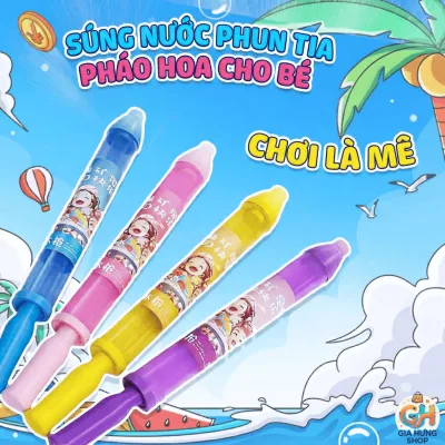 súng nước pháo hoa mới 2026 đồ chơi cho trẻ em vừa chụp ảnh sống ảo