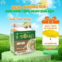 Viên Súp Sấy Thăng Hoa Nấm Chay I-Soup 50g (túi 05 viên)
