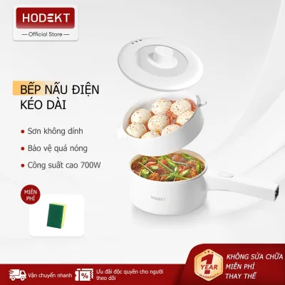 Nồi lẩu điện đa năng HODEKT 1.6L/2L Kèm Hấp Nồi Gia Dụng Chảo Chống Dính Chiên Bảo hành 12 tháng