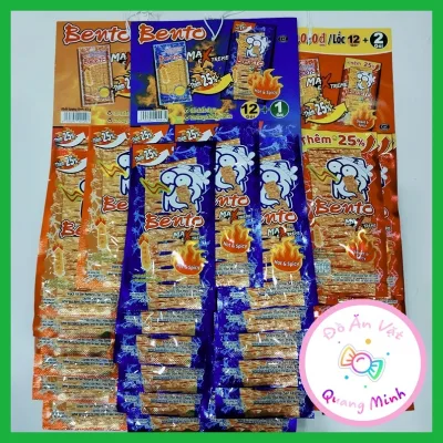 Bán sỉ snack mực Bento Thái Lan dây 13 gói 4g thơm cay ngon hấp dẫn ,đồ ăn vặt cổng trường hot nhất