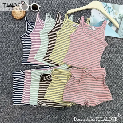 Đồ Bé Gái Áo 2 Dây Và Quần Đùi Nơ Dễ Thương Vải Zip Kẻ Thời Trang Trẻ Em Mặc Đi Chơi Đi Biển