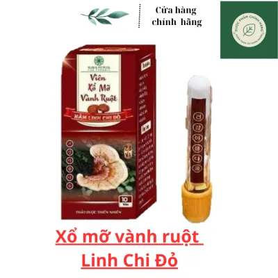 Xổ Mỡ Vàng Ruột Linh Chi Đỏ, Hỗ Trợ Giảm Cân Giảm Mỡ Bụng Hiệu Quả, 1 Hộp 10 Viên