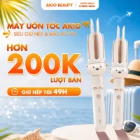 Máy uốn tóc xoăn tự động AKIO BEAUTY chất liệu gốm sứ đường kính uốn 28mm
