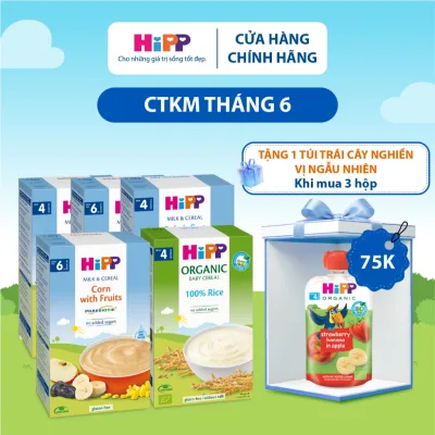 Bột ăn dặm dinh dưỡng HiPP đủ vị dành cho bé (200g/250g)