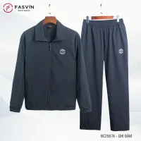 Fasvin Bc25676.Hn Men's Sports Wind Suit Set Windproof Fabric with 02 Soft and Warm Elastic Fabric Lining