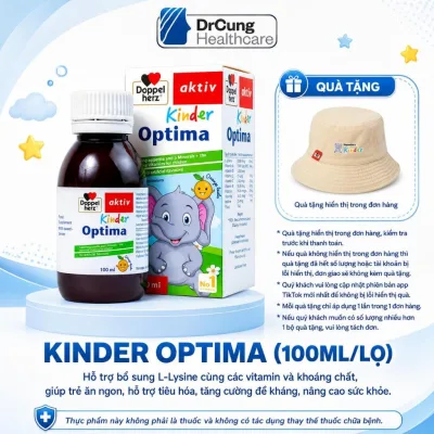 ĂN NGON NHẬP KHẨU ĐỨC Kinder Optima Bổ Sung L-Lysine, Vitamin, Khoáng Chất Trẻ Ăn Ngon Tiêu Hóa Tốt
