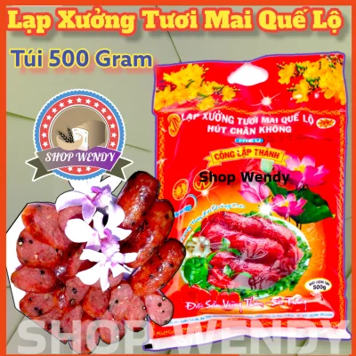 Fresh Mai Que Lo Sausage - Pepper Sausage {500Gr Pack} Cong Lap Thanh {Mooncakes, Candy, Pia Cakes, Snacks, Soc Trang Specialties} Dsvtst