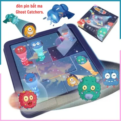 Đồ chơi Board Game xếp hình đèn pin bắt ma Ghost Catchers cho bé
