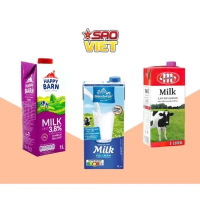 Sữa tươi nguyên kem nhập khẩu các loại hộp 1L (Không đường)