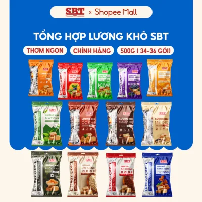 Lương Khô Mini SBT Thơm Ngon, Viên Năng Lượng Chính Hãng - Thanh Năng Lượng Bánh Kẹo SBT