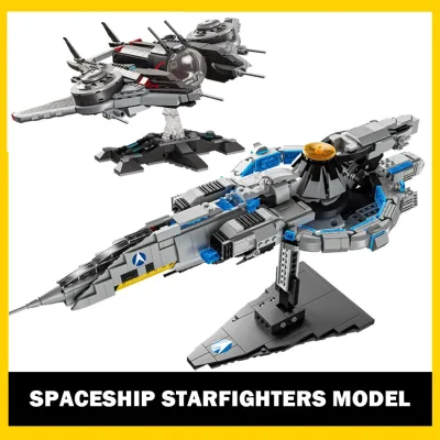MOC Không gian Chiến tranh tàu vũ trụ Starfighters Mô hình Micro khối xây dựng tàu vũ trụ máy bay chiến hạm gạch đồ chơi trẻ em quà tặng Giáng sinh Tương thích với LEGO