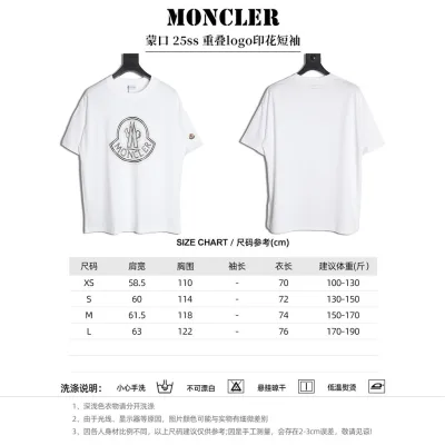 MONCLER Nam Nữ Plus Size Tay Ngắn Phong Cách Cặp Đôi Trang Web Chính Thức Đồng Thời Hàng Mới Về 2025 Thu Đông Chữ Ren Thời Trang Mỹ Hợp Thời Trang Hợp Thời Trang Tất Cả @