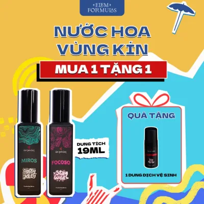 Nước Hoa Vùng Kín Hương Nước Hoa Cao Cấp Từ Ý, Xịt Thơm Vùng Kín 19 ML Cấp Khoáng Dưỡng Ẩm An Toàn Cho Da