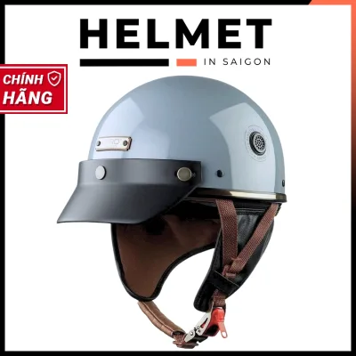 1/2 Helmet Hpro03 Pug Version 2 with Leather Ear and Neck Protection - Multi-Colored Half Helmet