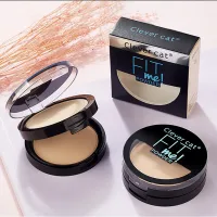 Phấn phủ trang điểm Clever Cat Fit Me hai lớp chống thấm nước kiểm soát dầu hiệu quả