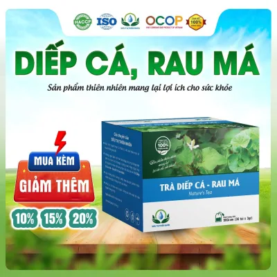 Trà Diếp Cá Rau Má Hộp 30 Túi Lọc Siêu Thị Thiên Nhiên